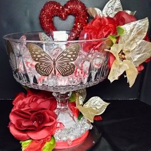 Handcrafted Heart Themed Candy Dish